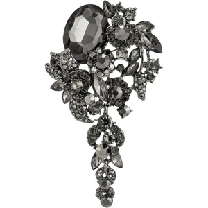 image:imageSELOVO Large Long Flower Brooch Pin for Women Wedding Party Brooch PendantBlack