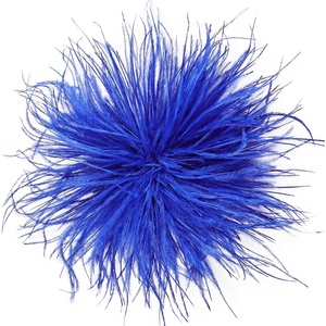 image:imageTHARAHT Feather Flower Brooch Pin 150mm Elegant Floral Lapel Pin for Women Men Suit Dress Shawl Accessory for Wedding Party Banquet Dance Banquet Fashion Jewelry Clothes AccessoriesBlue