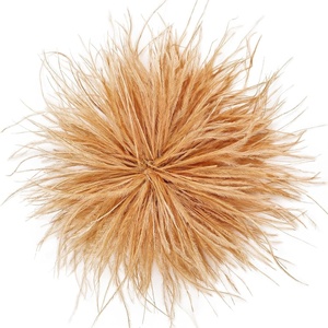 image:imageTHARAHT Feather Flower Brooch Pin 150mm Elegant Floral Lapel Pin for Women Men Suit Dress Shawl Accessory for Wedding Party Banquet Dance Banquet Fashion Jewelry Clothes AccessoriesGolden Yellow