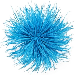 image:imageTHARAHT Feather Flower Brooch Pin 150mm Elegant Floral Lapel Pin for Women Men Suit Dress Shawl Accessory for Wedding Party Banquet Dance Banquet Fashion Jewelry Clothes AccessoriesAqua Blue
