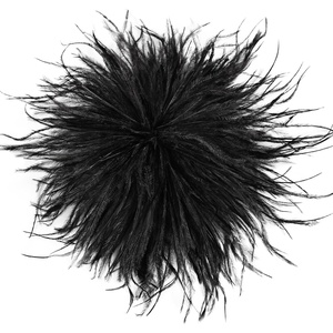 image:imageTHARAHT Feather Flower Brooch Pin 150mm Elegant Floral Lapel Pin for Women Men Suit Dress Shawl Accessory for Wedding Party Banquet Dance Banquet Fashion Jewelry Clothes AccessoriesBlack