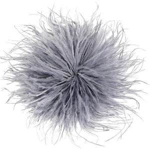 image:imageTHARAHT Feather Flower Brooch Pin 150mm Elegant Floral Lapel Pin for Women Men Suit Dress Shawl Accessory for Wedding Party Banquet Dance Banquet Fashion Jewelry Clothes AccessoriesGray