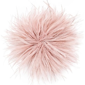 image:imageTHARAHT Feather Flower Brooch Pin 150mm Elegant Floral Lapel Pin for Women Men Suit Dress Shawl Accessory for Wedding Party Banquet Dance Banquet Fashion Jewelry Clothes AccessoriesLight Pink