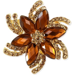 image:imageVintage Flower Brooch for WomenBrown