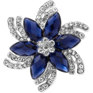 image:imageVintage Flower Brooch for WomenNavyBlue
