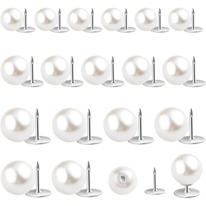 image:imageZLMCUJE 10 Sets Pearl Buttons No Sew Buttons Pearl Brooch Pins Fixed Pins No Tool Removable Reusable for Shirt Blouse Dress Sweater Shawlfor Women 10mmMixed Size