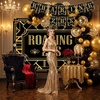 image:imageOutus 112 Pcs Roaring 1920s Party Decorations Black Gold 1920s Decor