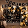 image:imageOutus 112 Pcs Roaring 1920s Party Decorations Black Gold 1920s Decor