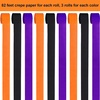 image:imageOutus 9 Rolls Halloween Orange amp Black Streamers  177 Inch x 82 FtRoll