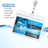 image:imageOutus 2 Pack Retractable Badge Lanyard with ID Holders Gold SilverBlack  Silver