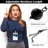 image:imageOutus 2 Pack Retractable Badge Lanyard with ID Holders Gold SilverBlack