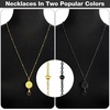 image:imageOutus 2 Pack Retractable Badge Lanyard with ID Holders Gold SilverGold  Black