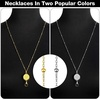 image:imageOutus 2 Pack Retractable Badge Lanyard with ID Holders Gold SilverGold  Silver
