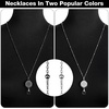 image:imageOutus 2 Pack Retractable Badge Lanyard with ID Holders Gold SilverGray  Silver