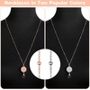 image:imageOutus 2 Pack Retractable Badge Lanyard with ID Holders Gold SilverRose Gold  Silver