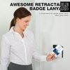 image:imageOutus 2 Pack Retractable Badge Lanyard with ID Holders Gold SilverRose Gold