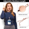 image:imageOutus 2 Pack Retractable Badge Lanyard with ID Holders Gold SilverRose Gold
