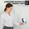 image:imageOutus 2 Pack Retractable Badge Lanyard with ID Holders Gold SilverSilver