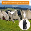 image:imageOutus 20 Pcs Tarp Clips Heavy Duty Plastic Clamps for Pool TarpsBlackBlack