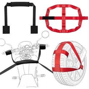 image:imageOutus Universal Motorcycle Transport Tie Down Straps Set RedRed