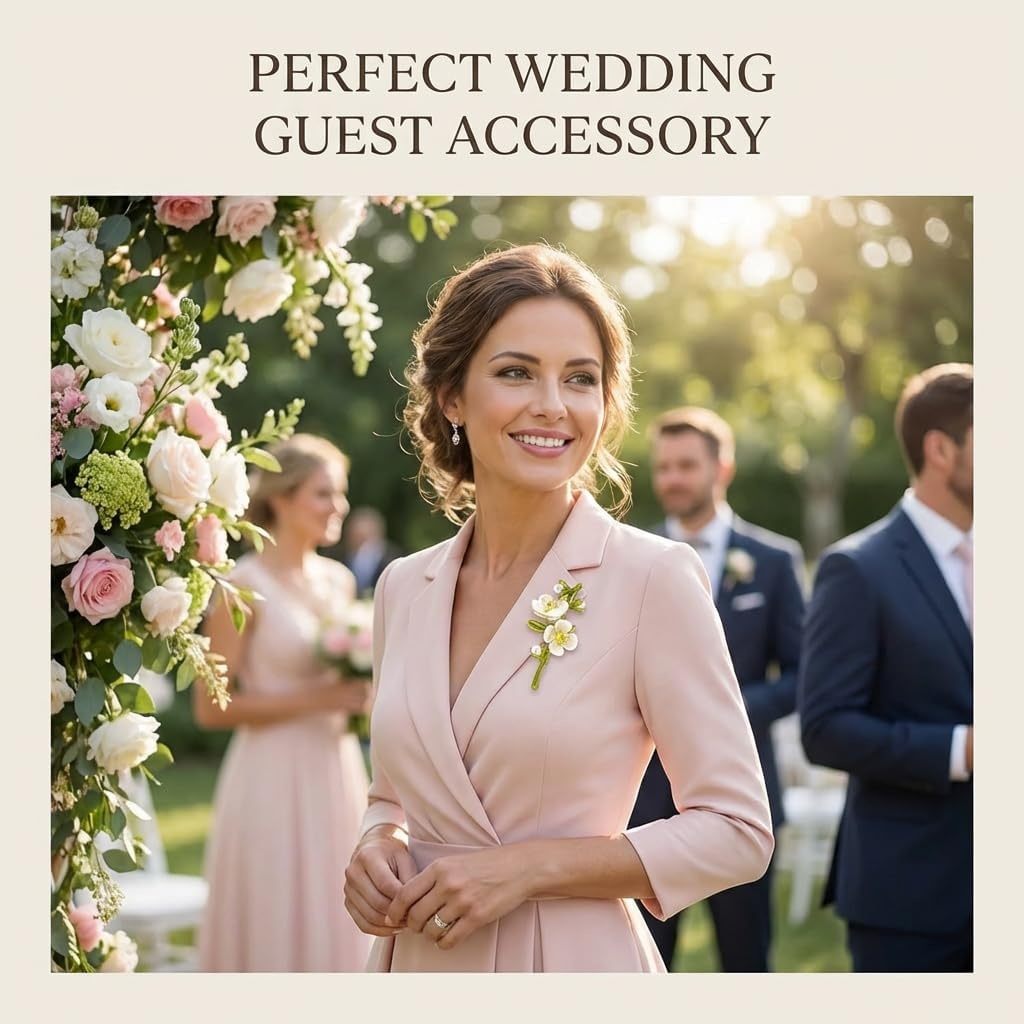 image:image3 PS Womens elegant flower brooch vintage enamel corsage coat and suit pendant necklace jasmine rhinestone lily pink rose bouquet