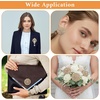 image:image14 Pcs Crystal Flower Brooch Pin Sets Gold Crystal Brooches Pearl Wedding Bouquet kit Set for Women DIY Craft Party