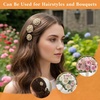 image:image14 Pcs Crystal Flower Brooch Pin Sets Gold Crystal Brooches Pearl Wedding Bouquet kit Set for Women DIY Craft Party