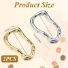 image:image2 Pack Irregular Geometric Gold Brooch Gold and Silver Fashion Golds Pin Lapel Shawl Pin Golds Brooch Pins for Women Men Unique Jewelry Decor Sweater Hat Scarf Suit Dress Clothes Accessories