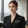 image:image2 Pack Irregular Geometric Gold Brooch Gold and Silver Fashion Golds Pin Lapel Shawl Pin Golds Brooch Pins for Women Men Unique Jewelry Decor Sweater Hat Scarf Suit Dress Clothes Accessories
