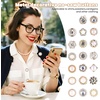 image:image20 PCS Women Shirt Brooch Buttons NoSew Invisible Pearl Brooch Buttons Cover Up Lapel Pins Blouse Modesty Pin Prevent Accidental Exposure Decorative Pins for DIY Cardigan Bag Dress Clothes