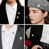 image:image20 PCS Women Shirt Brooch Buttons NoSew Invisible Pearl Brooch Buttons Cover Up Lapel Pins Blouse Modesty Pin Prevent Accidental Exposure Decorative Pins for DIY Cardigan Bag Dress Clothes