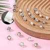 image:image20 PCS Women Shirt Brooch Buttons NoSew Invisible Pearl Brooch Buttons Cover Up Lapel Pins Blouse Modesty Pin Prevent Accidental Exposure Decorative Pins for DIY Cardigan Bag Dress Clothes