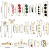 image:image20Pcs Pearl Crystal Brooch Safety Pins Waist Tightener Decor Pins Set