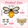 image:image4Pcs Bee Brooch Pin Honey Bee Brooch Lapel Pins for Women