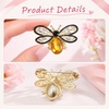 image:image4Pcs Bee Brooch Pin Honey Bee Brooch Lapel Pins for Women