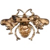 image:imageKnighthood Matte Golden Bee Brooch Pin with Enameled Crystal amp Rhinestone Details  Fashion Lapel Pin for Men amp Women