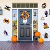 image:imageOutus 12 Pcs Halloween Cutouts Pumpkin Bat Witch Wall DecorCute Style