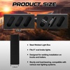 image:imageOutus 2 Pcs Metal Triple Oval Trailer Light Box Black Carbon SteelBlack