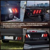 image:imageOutus 2 Pcs Metal Triple Oval Trailer Light Box Black Carbon SteelBlack