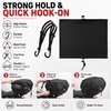 image:imageOutus 4 Pcs Waterproof Motorcycle Cargo Net and Luggage Straps Set