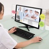 image:imageOutus 4 Pieces Computer Monitor Message Memo Board Transparent Message Panel Monitor Sticky Memo Note Board Phone Holder Work from Home Essentials for Office Screen Computer Laptops Cabinets Office
