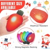 image:imageOutus 40 Pcs Reflective Christmas Light Bulb Car Magnets Mixed SizesDark Color