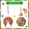 image:imageOutus 9 Pcs Puzzle Pieces Bulletin Board Classroom Decorations Paper Fans Colorful Puzzles Paper Accents Welcome Back to School Bulletin Board Set for Baby Nursery Bedroom Sunday School Wall Decor