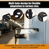 image:imageOutus Bumper Vise Mount Rv Bumper Support Bracket Predrilled for Versatile Height Adjustment Easily Bolt to Utility Truck or Service Body Truck Hardware Included Carbon Steel Black