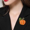 image:imageRhinestone Pumpkin Brooch Pin for Women GoldTone Fashion Enamel Halloween Thanksgiving Green Leaf Brooches Lapel Pins Cute Fall Holiday Festival Hat Bag Suit Dress Accessories Jewelry Gift Souvenir
