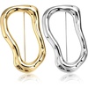 image:image2 Pack Irregular Geometric Gold Brooch Gold and Silver Fashion Golds Pin Lapel Shawl Pin Golds Brooch Pins for Women Men Unique Jewelry Decor Sweater Hat Scarf Suit Dress Clothes Accessories