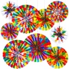 image:imageOutus 9 Pcs Puzzle Pieces Bulletin Board Classroom Decorations Paper Fans Colorful Puzzles Paper Accents Welcome Back to School Bulletin Board Set for Baby Nursery Bedroom Sunday School Wall Decor