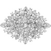 image:imageRhinestone Brooches for Women Vintage Crystal Brooch Pins Elegant Silver Diamond Lapel Pins for Sweater Coat Dress Suit Wedding Parties