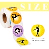 image:imageOutus 500 Pieces Round Gymnastics Art Stickers Roll