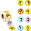 image:imageOutus 500 Pieces Round Gymnastics Art Stickers Roll
